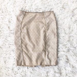 White House Black Market Jacquard Pencil Skirt